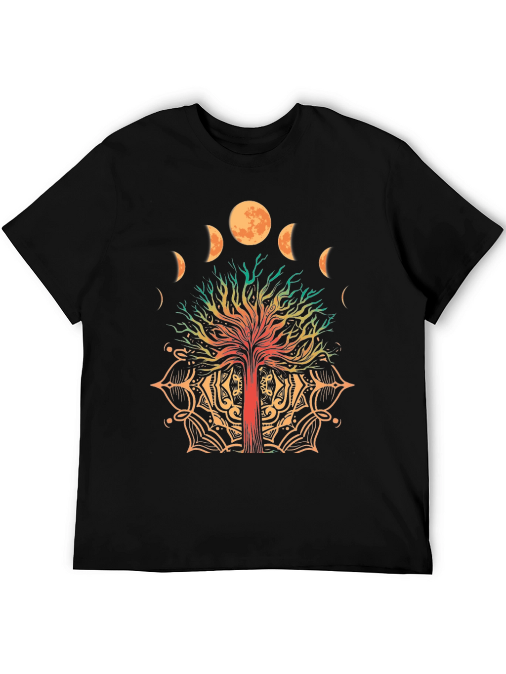 Tree of Life Moon Phases Graphic T-Shirt