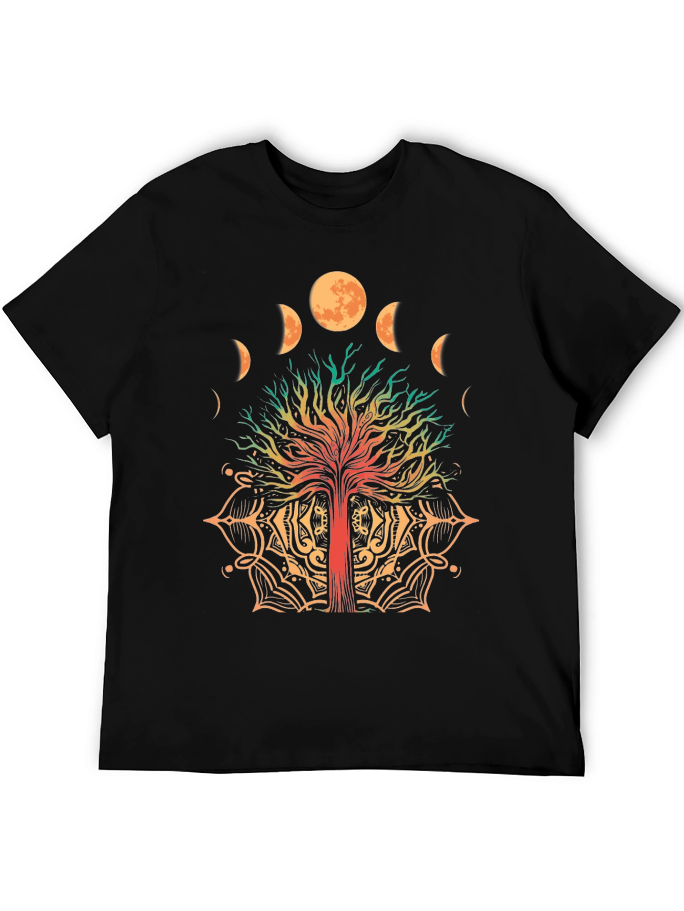 Tree of Life Moon Phases Graphic T-Shirt