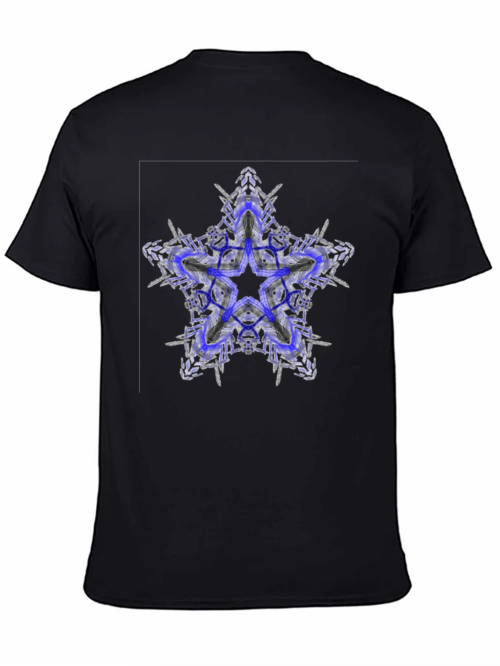Abstract Star Graphic Tee - Modern Style