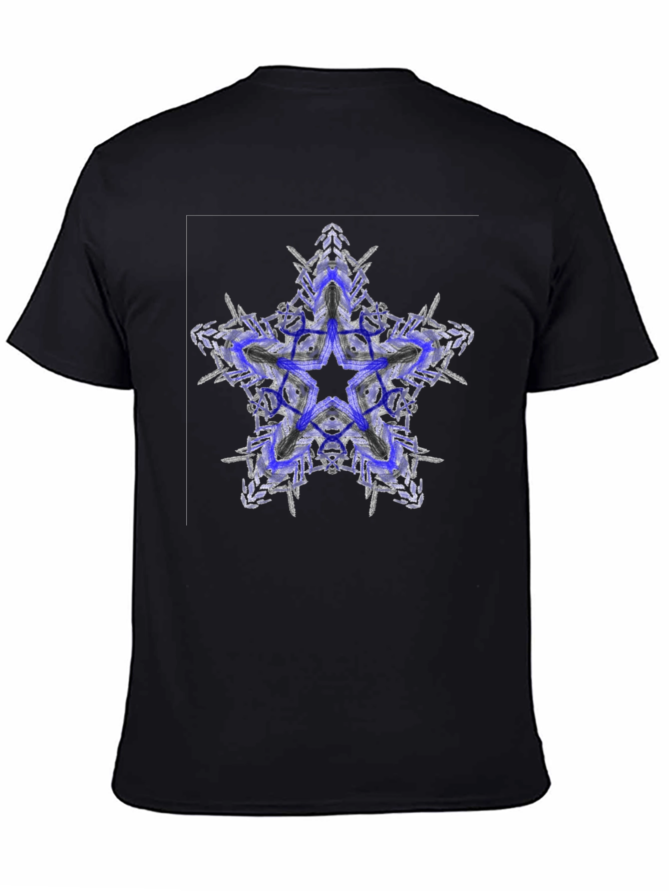 Abstract Star Graphic Tee - Modern Style