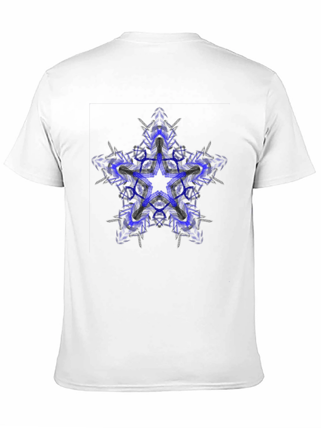 Abstract Star Graphic Tee - Modern Style