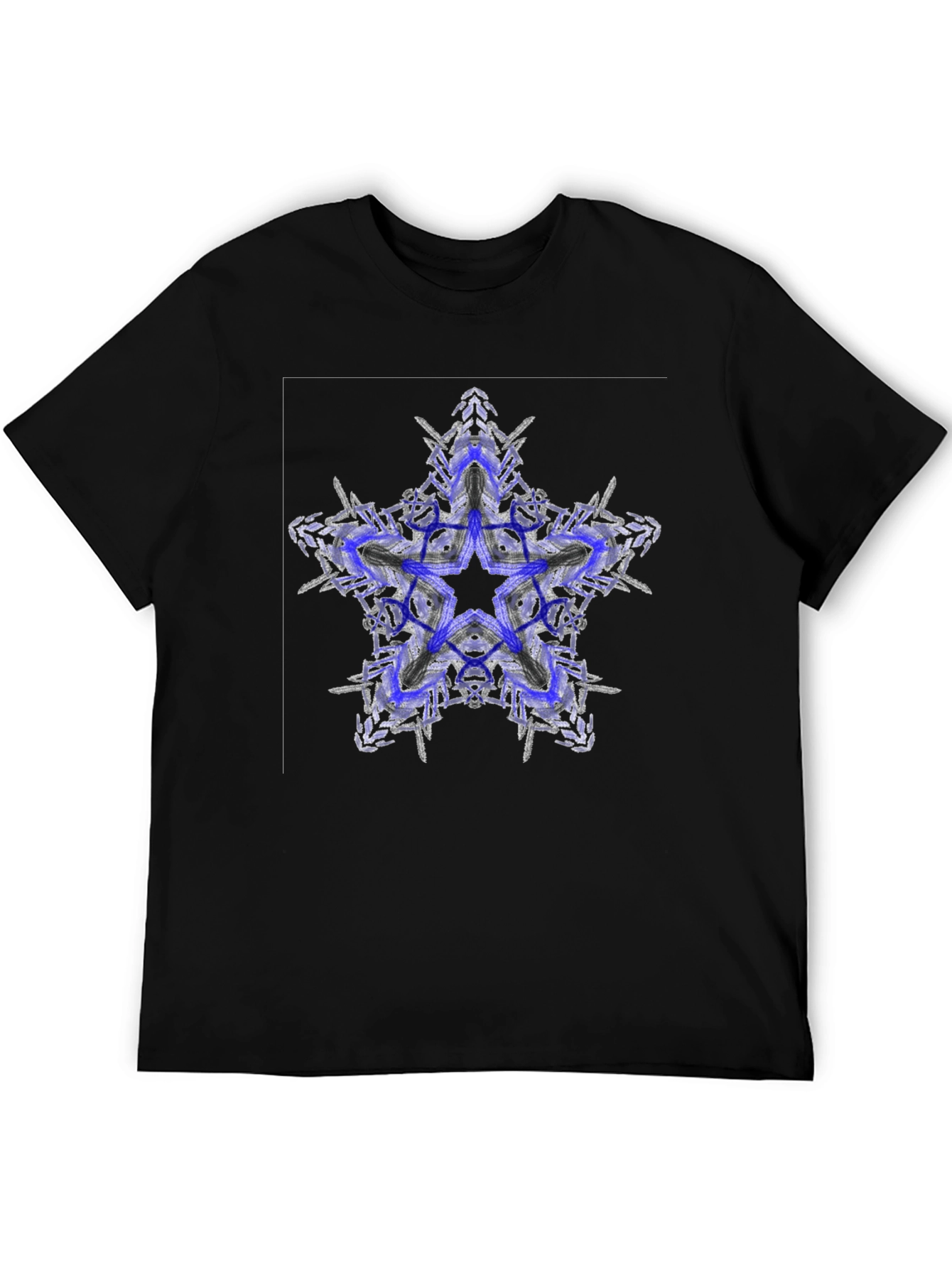 Abstract Star Graphic Tee - Modern Style