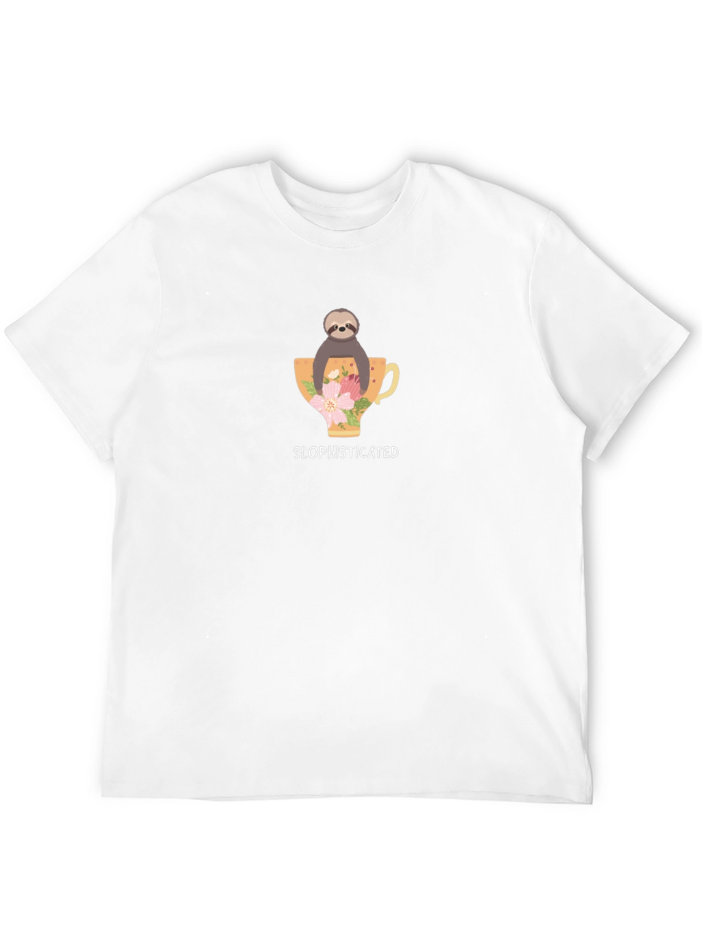 Sloth Sophisticated Black T-Shirt