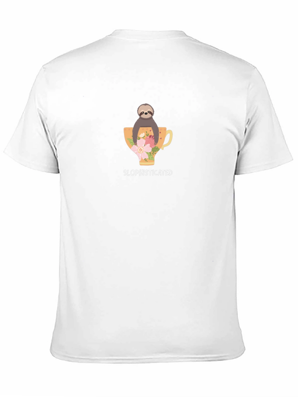 Sloth Sophisticated Black T-Shirt