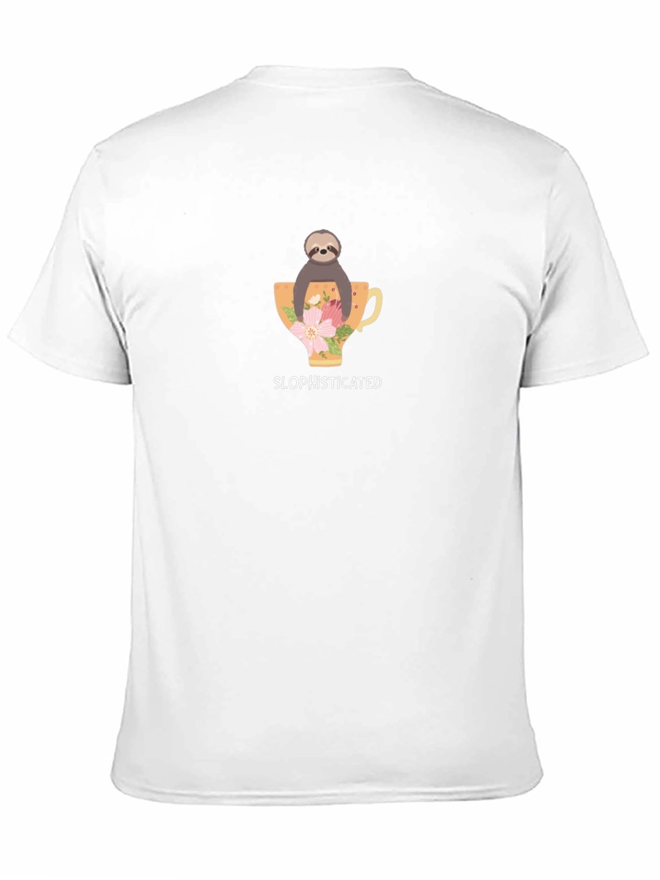 Sloth Sophisticated Black T-Shirt