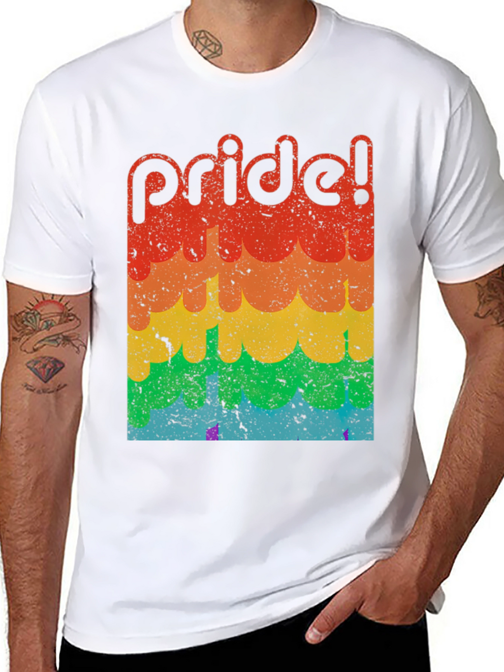 Retro Pride T-Shirt - LGBTQ+ Rainbow Tee