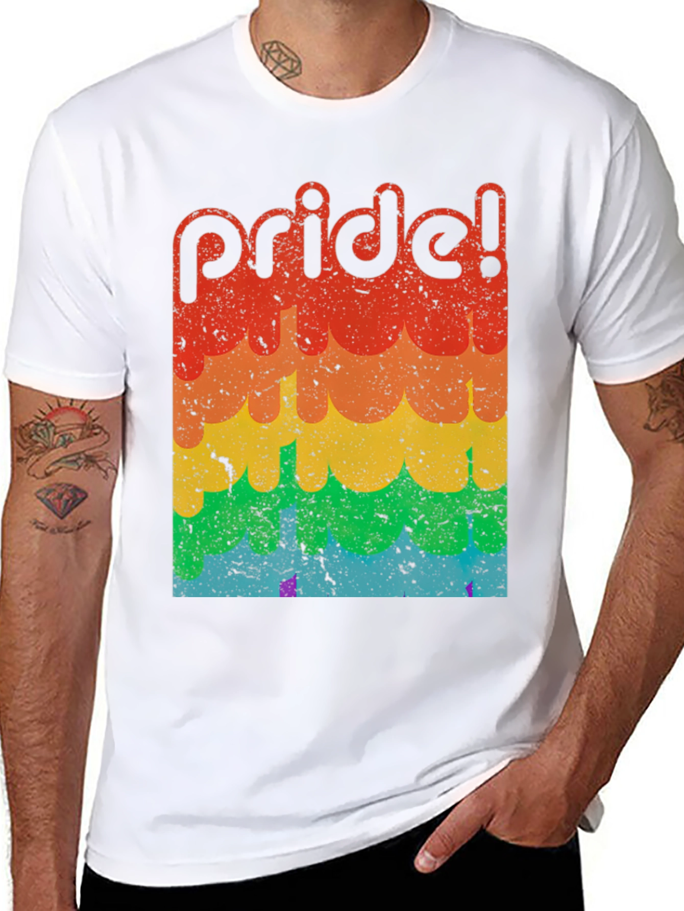 Retro Pride T-Shirt - LGBTQ+ Rainbow Tee