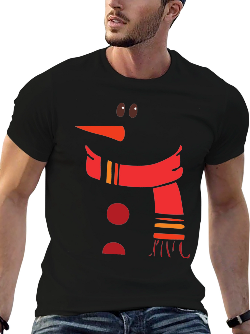 Snowman Graphic Tee - Festive Holiday Shirt