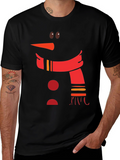 Snowman Graphic Tee - Festive Holiday Shirt