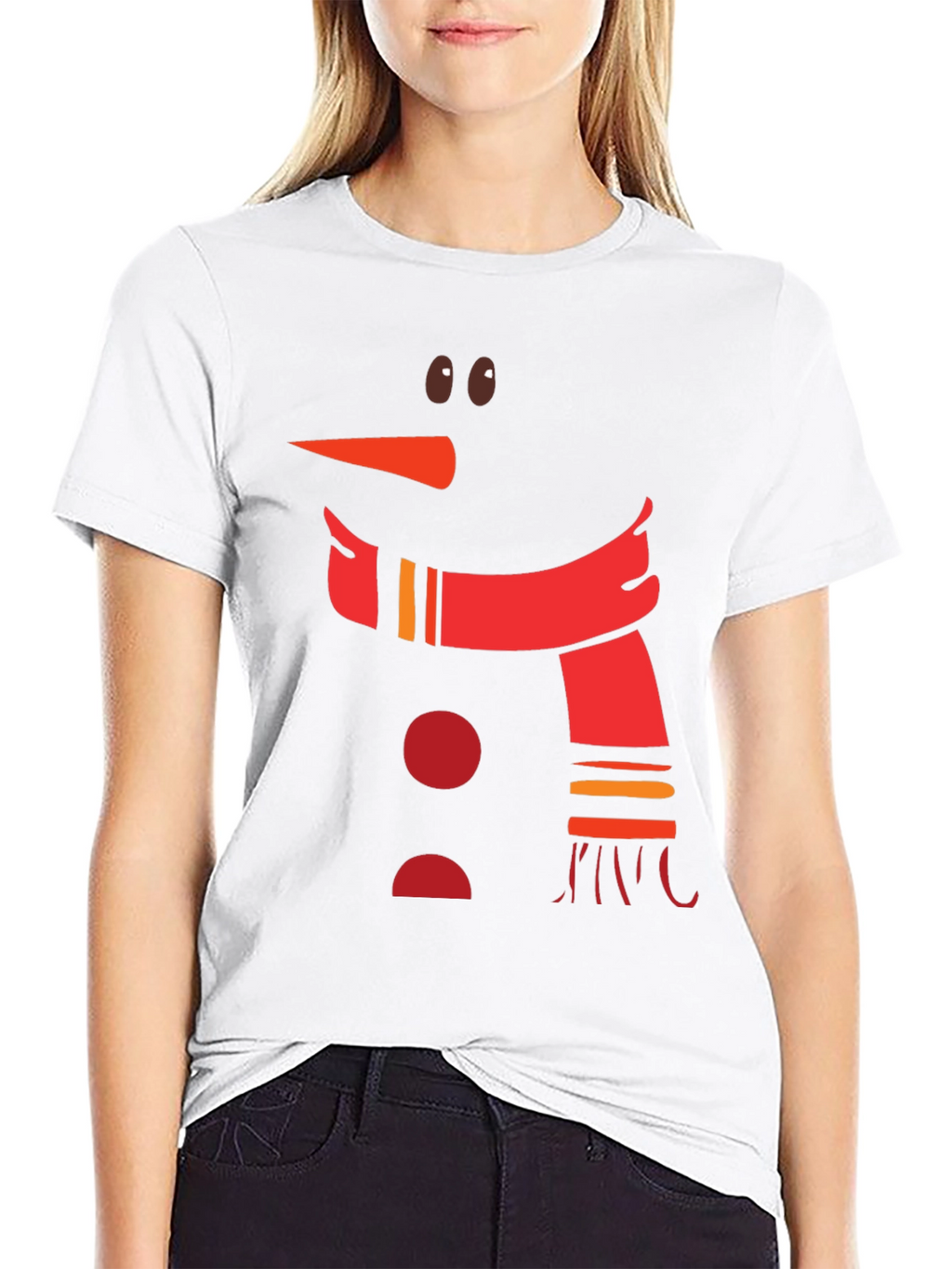 Snowman Graphic Tee - Festive Holiday Shirt