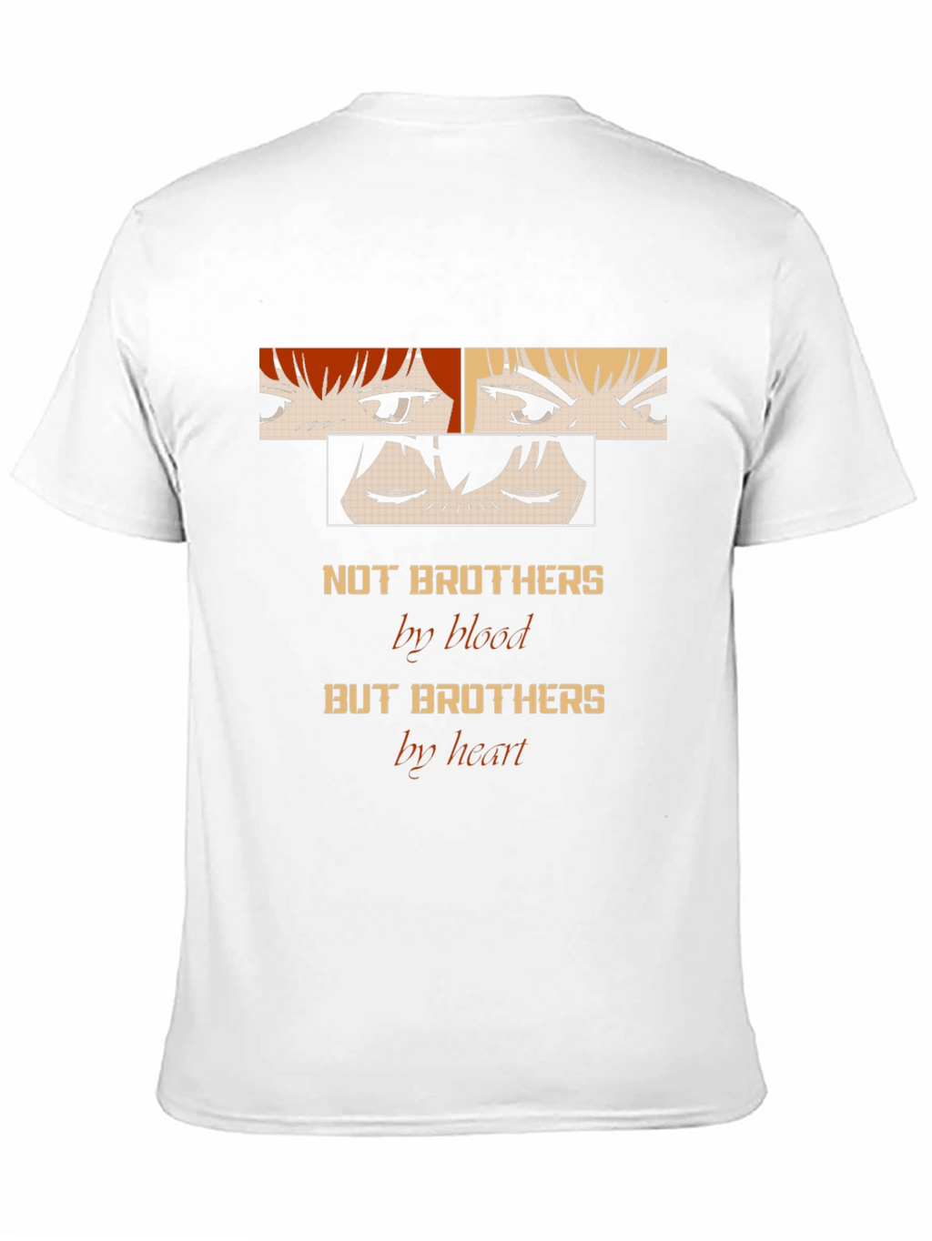 Anime Brothers Graphic Tee - Not Blood But Heart