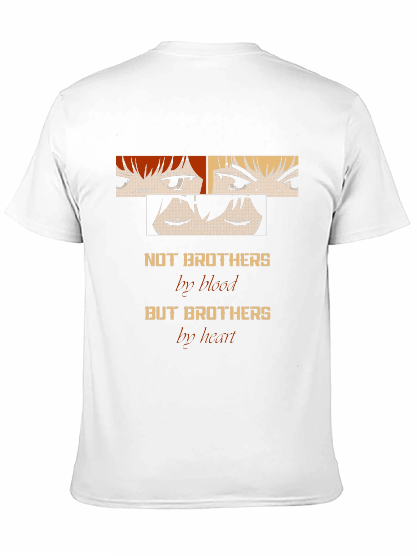 Anime Brothers Graphic Tee - Not Blood But Heart