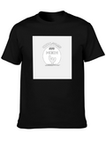 Cactus & Moon Graphic Tee - Unisex Black T-Shirt