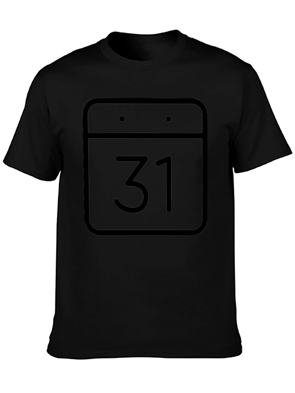 Calendar 31st T-Shirt - Black