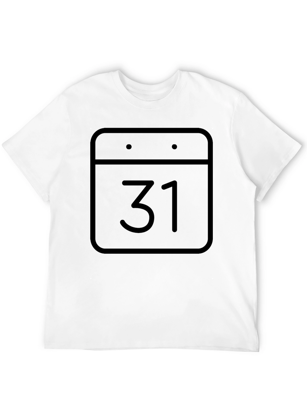 Calendar 31st T-Shirt - Black