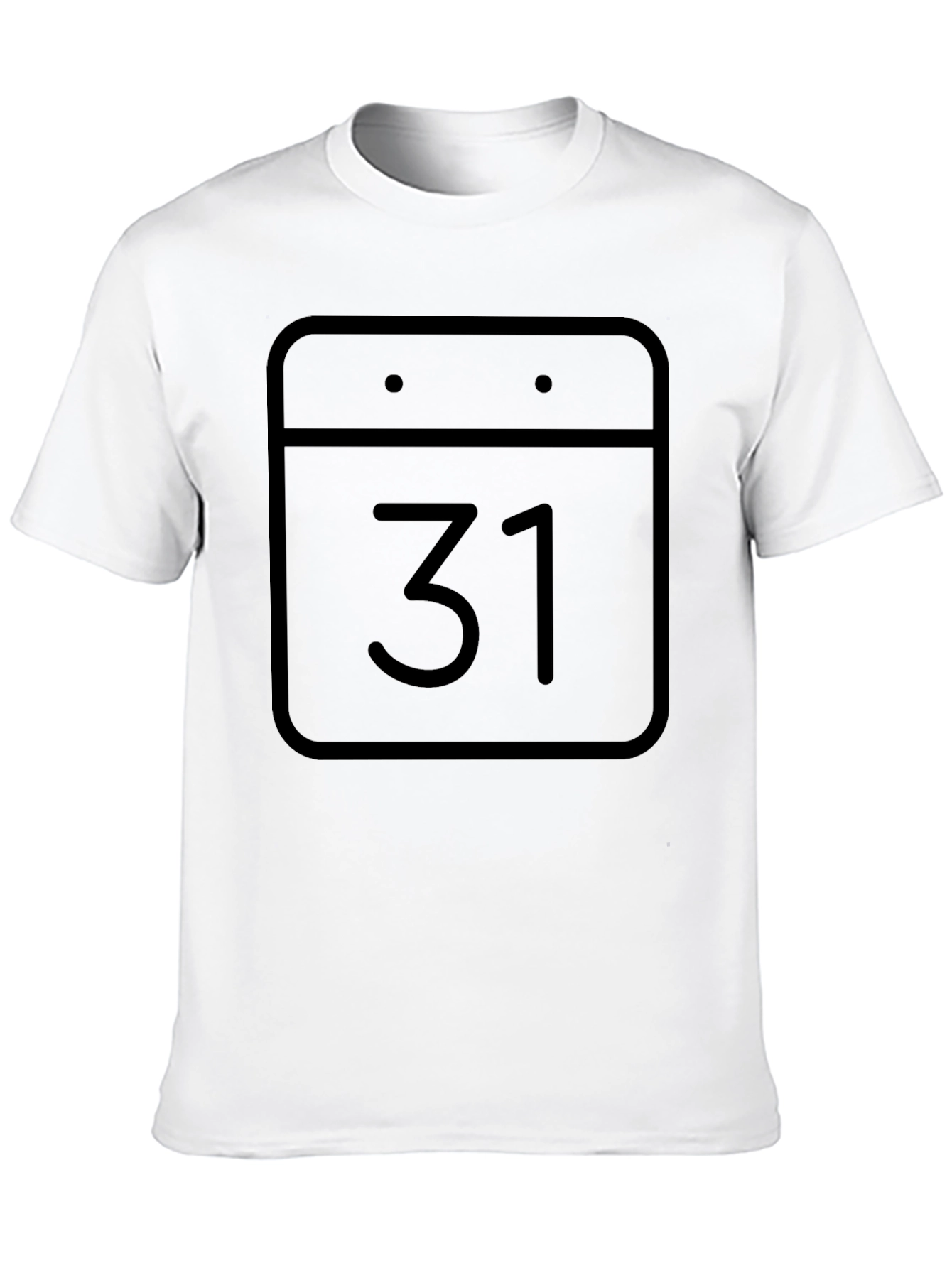 Calendar 31st T-Shirt - Black