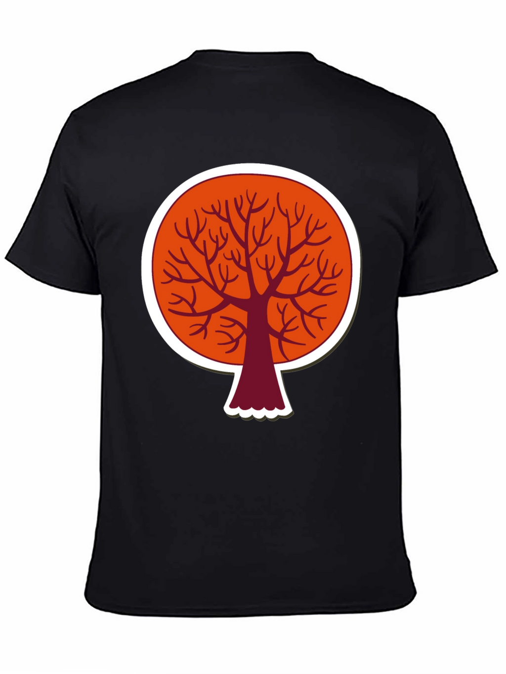 Abstract Tree Graphic T-Shirt - Modern Round Design