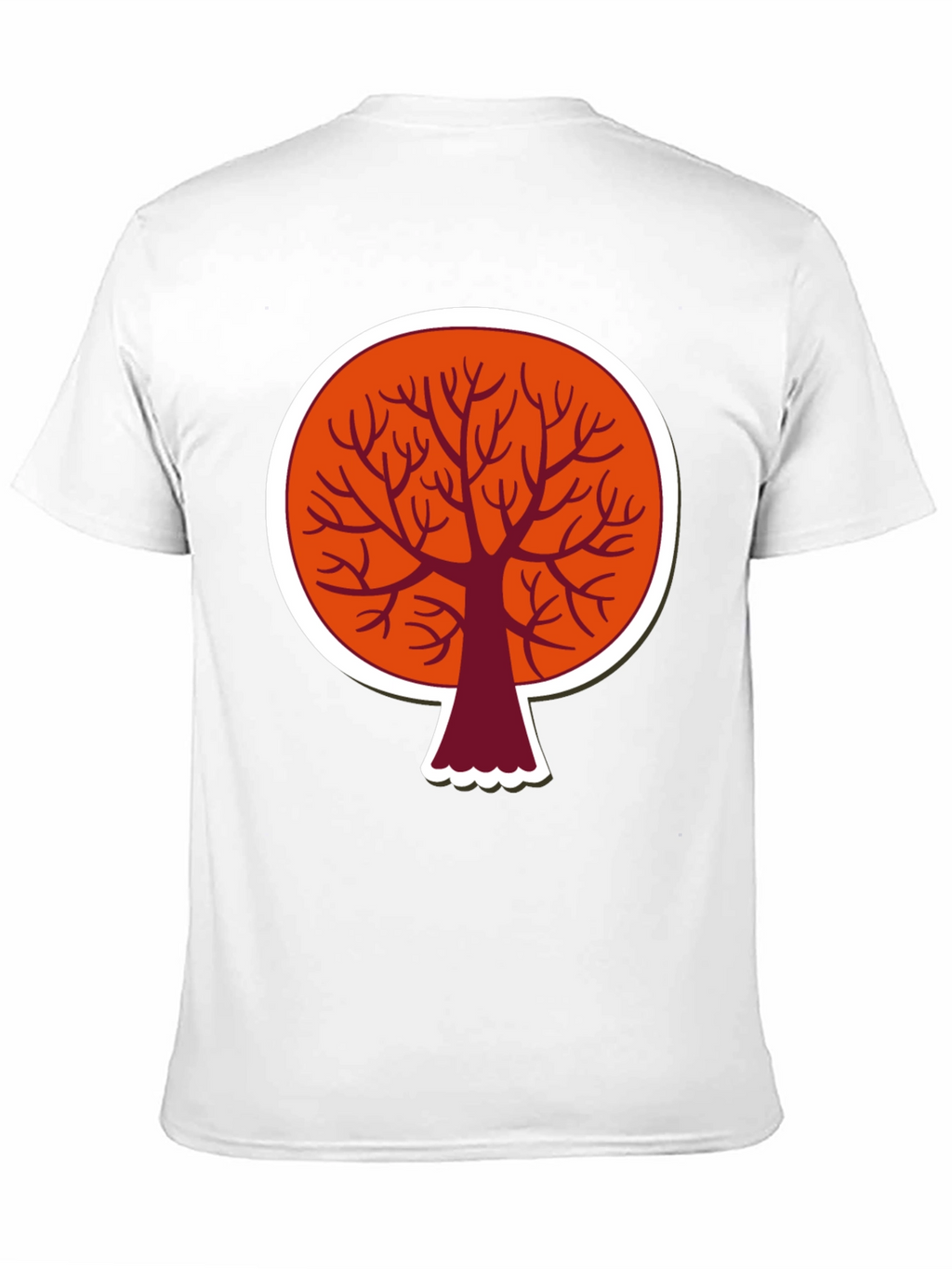 Abstract Tree Graphic T-Shirt - Modern Round Design