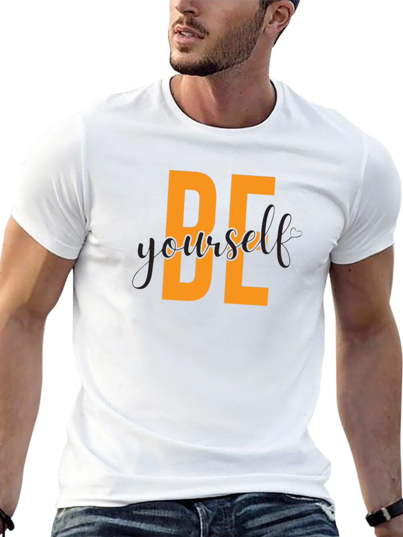 Be Yourself Graphic Tee - Black