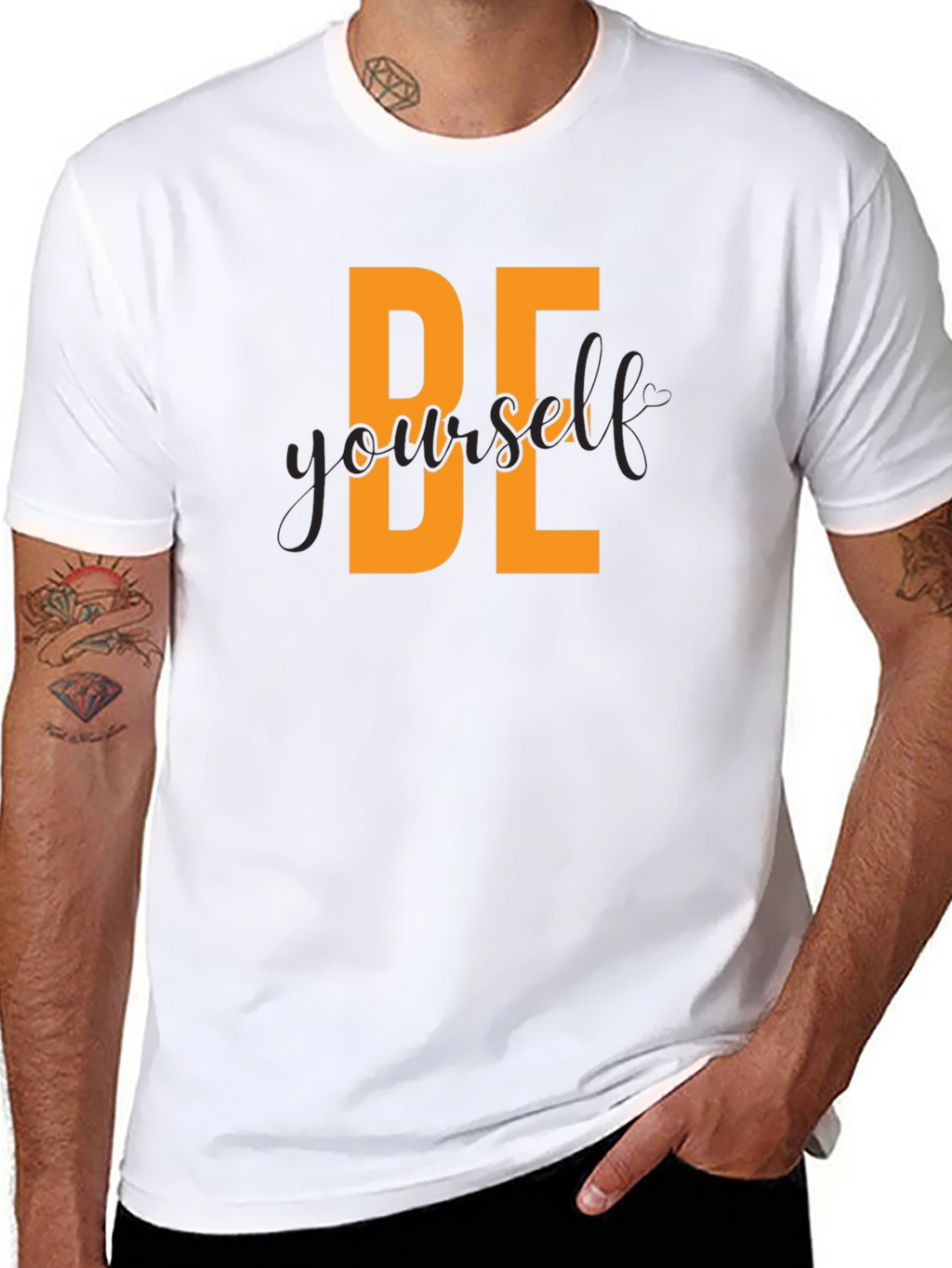 Be Yourself Graphic Tee - Black