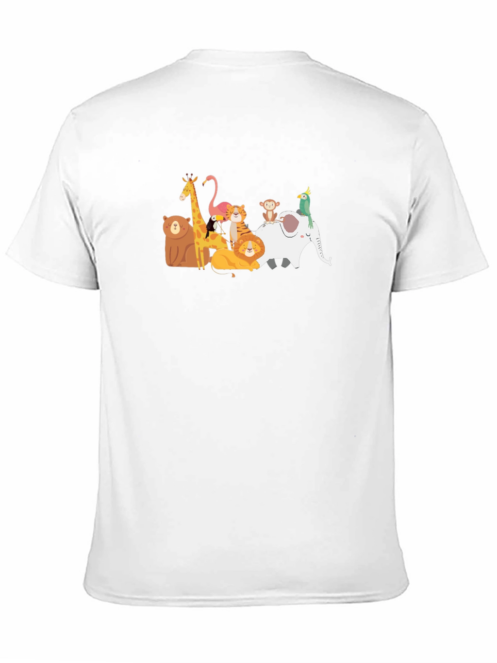 Animal Friends Black Graphic T-Shirt