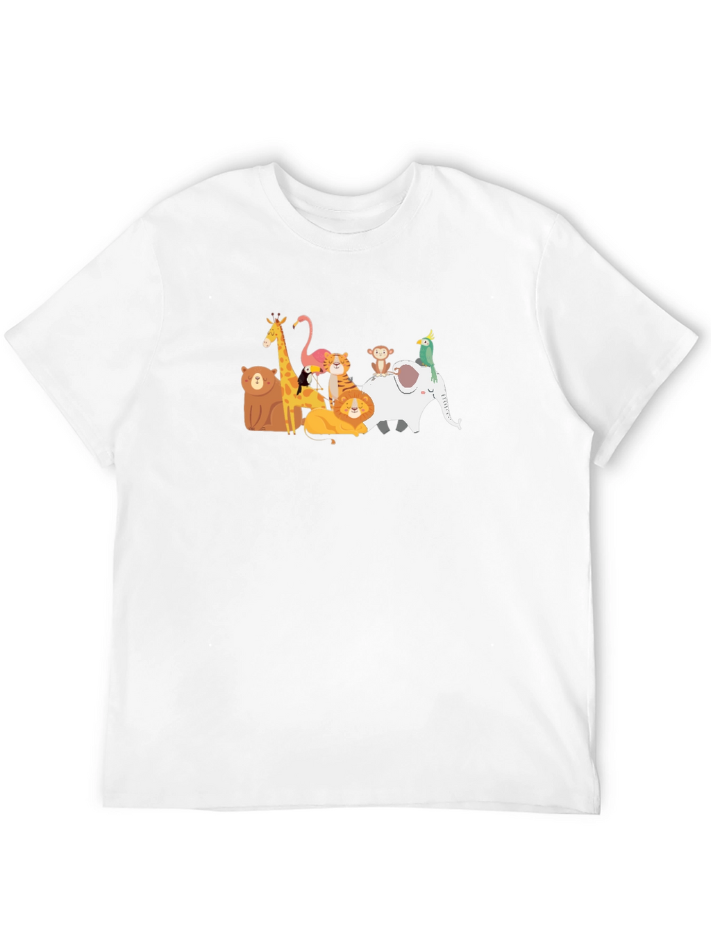 Animal Friends Black Graphic T-Shirt