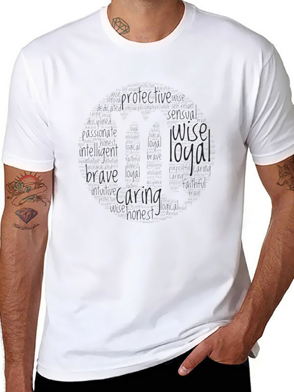 Black T-Shirt with Kind Qualities