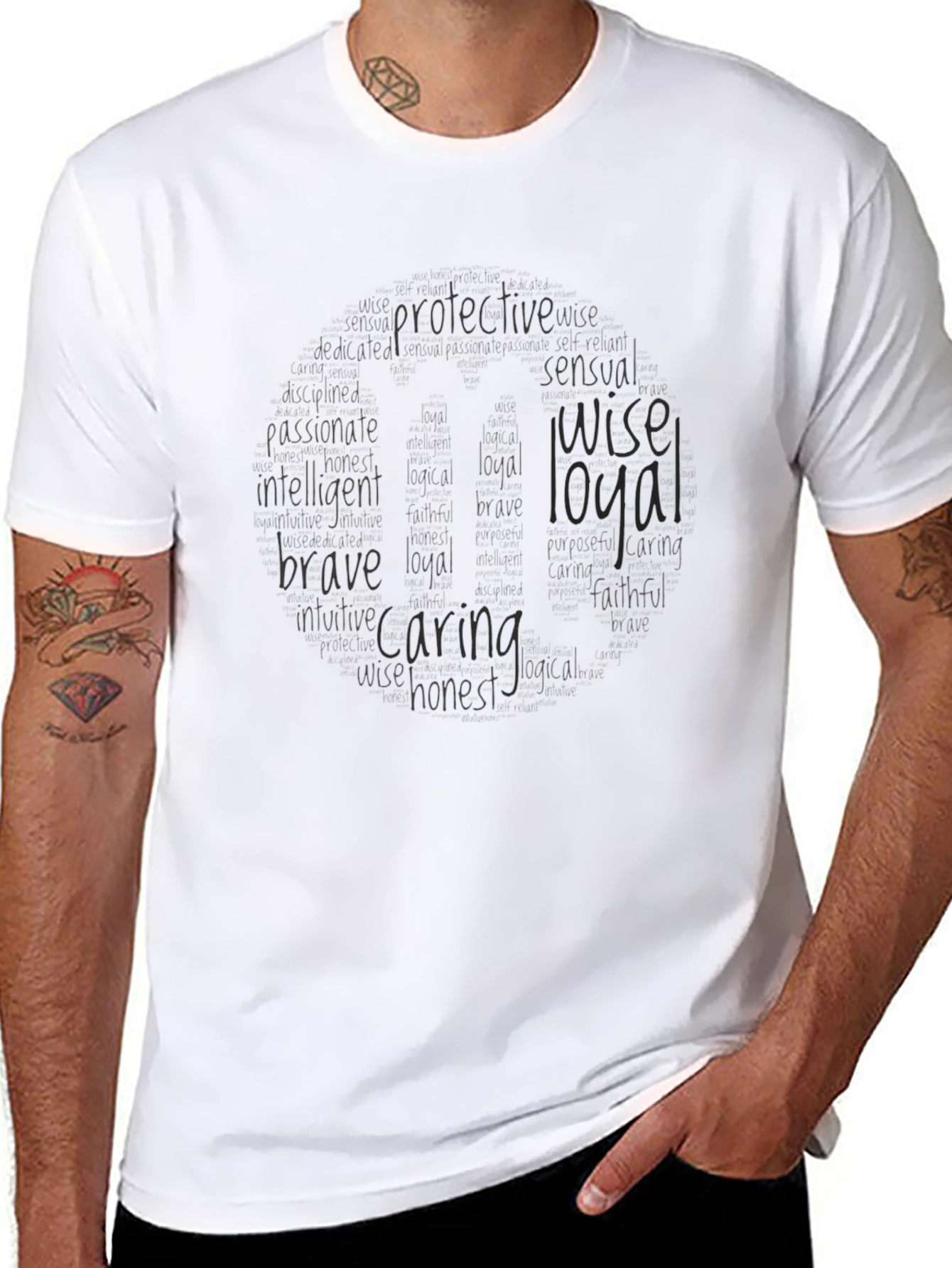 Black T-Shirt with Kind Qualities