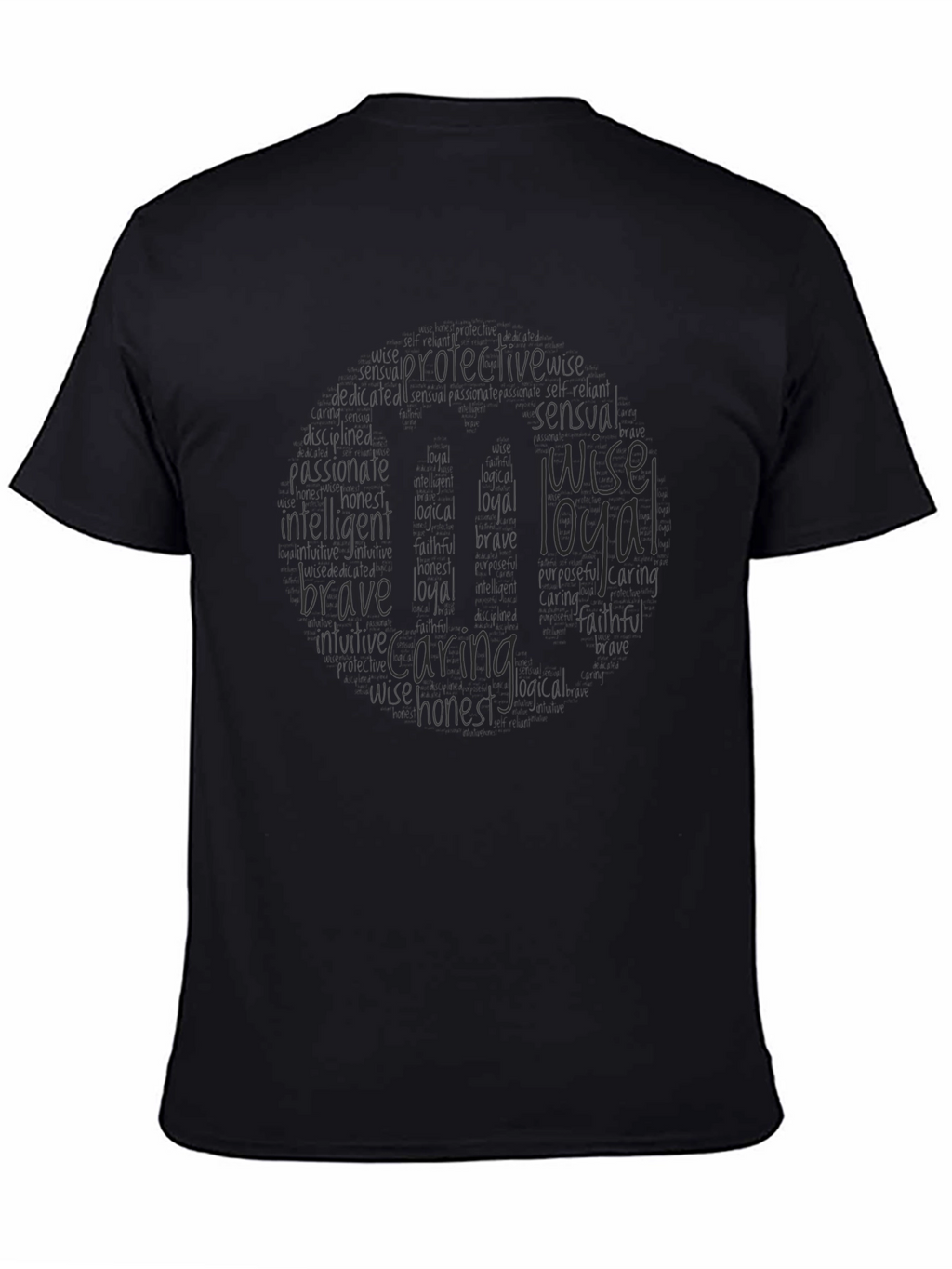 Black T-Shirt with Kind Qualities