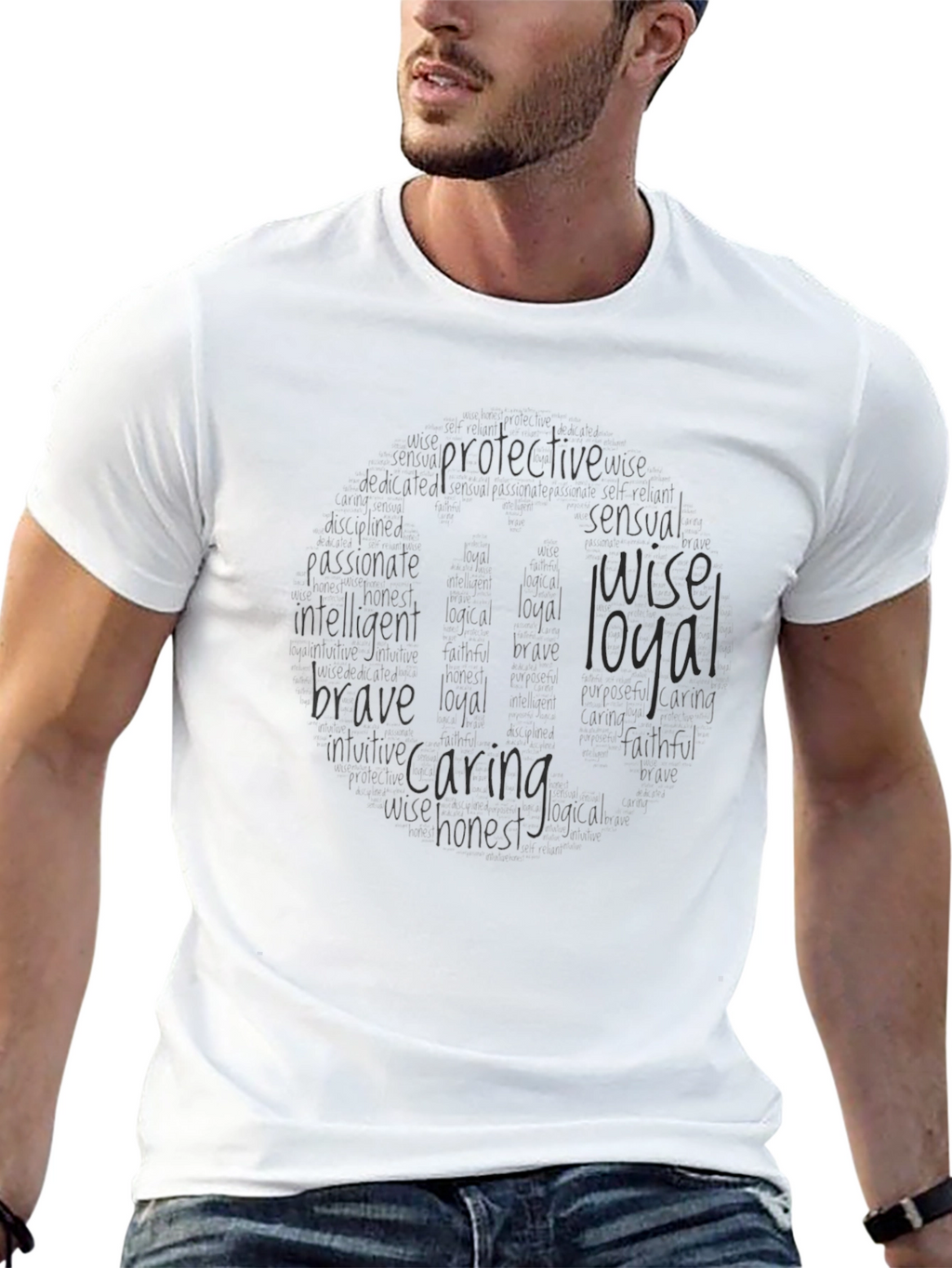 Black T-Shirt with Kind Qualities