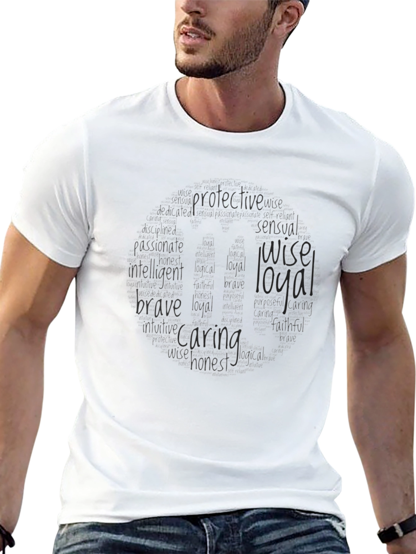 Black T-Shirt with Kind Qualities