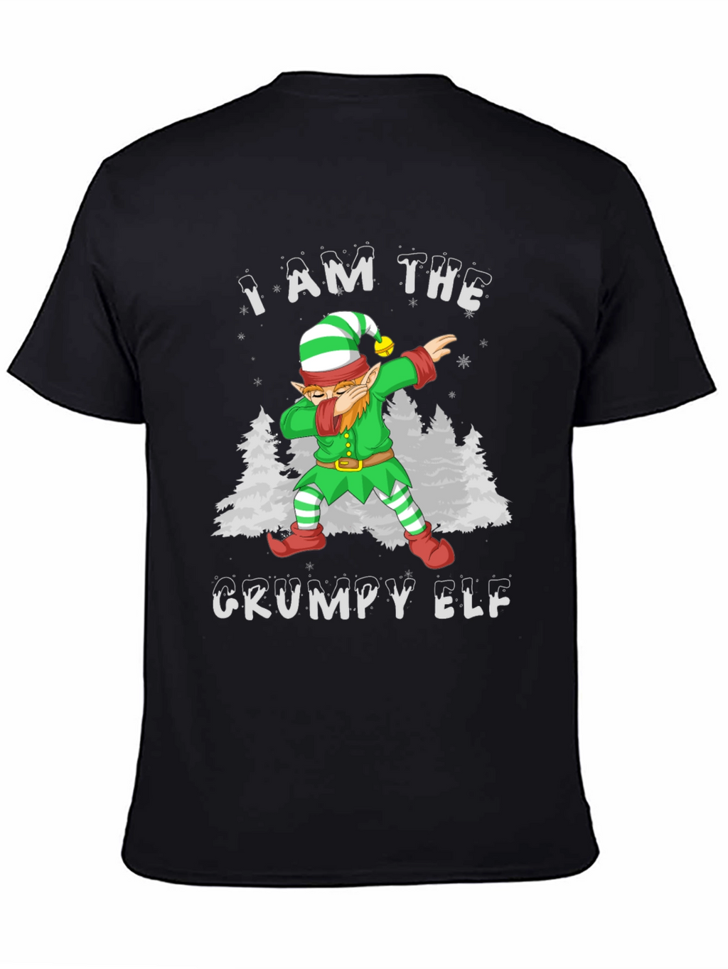 Grumpy Elf Dab T-Shirt - Holiday Christmas Tee