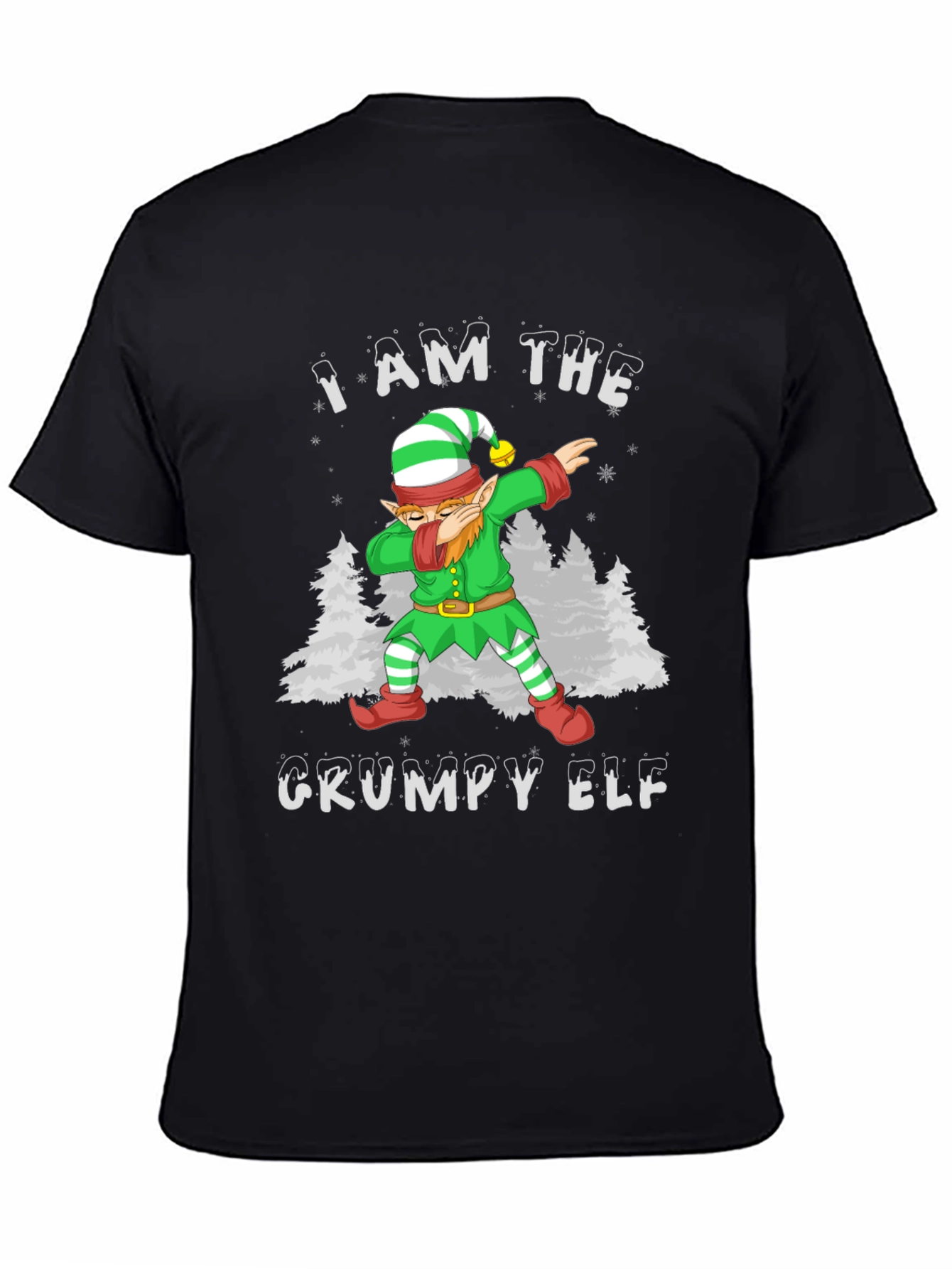 Grumpy Elf Dab T-Shirt - Holiday Christmas Tee