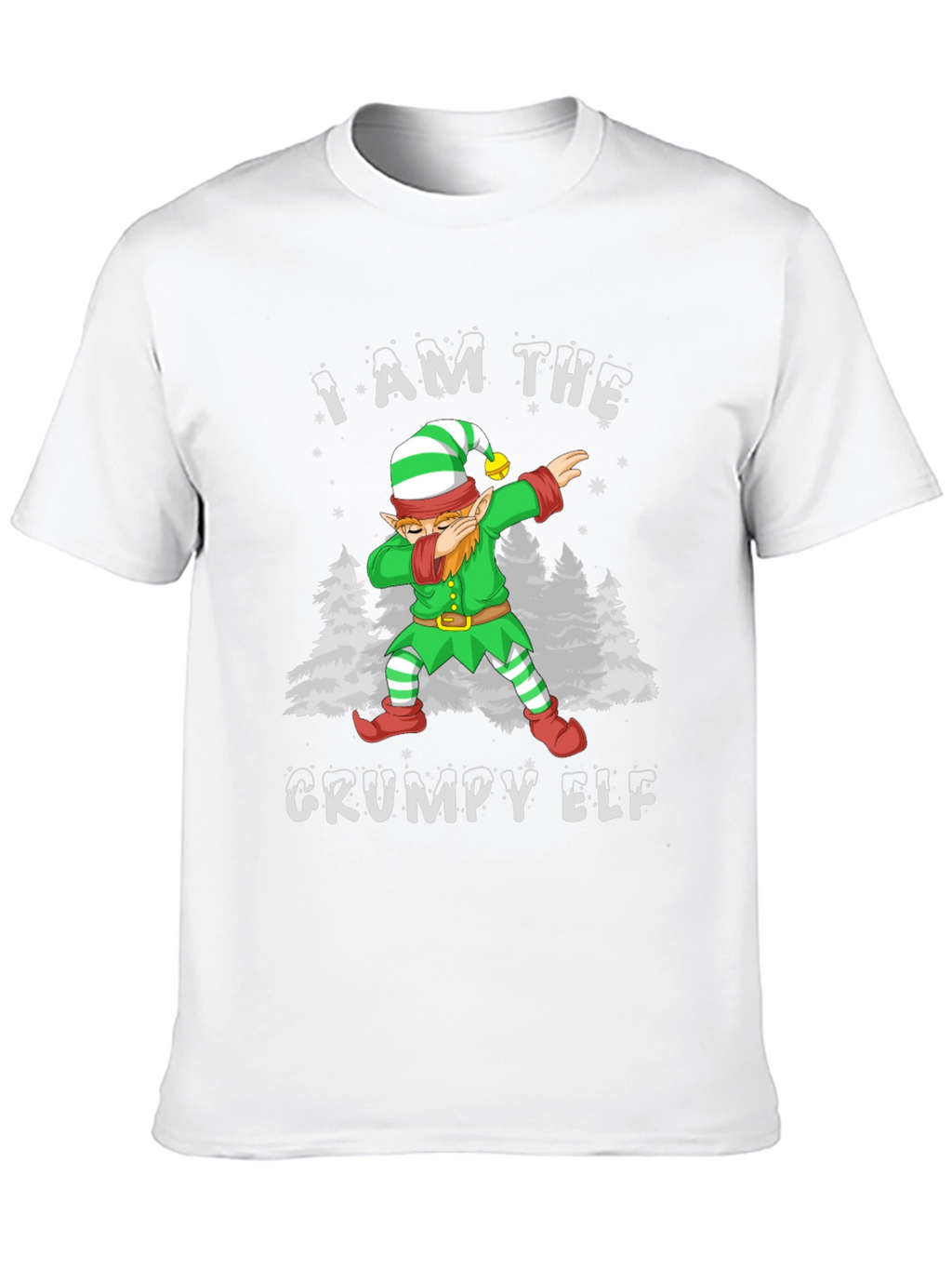 Grumpy Elf Dab T-Shirt - Holiday Christmas Tee