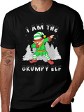 Grumpy Elf Dab T-Shirt - Holiday Christmas Tee
