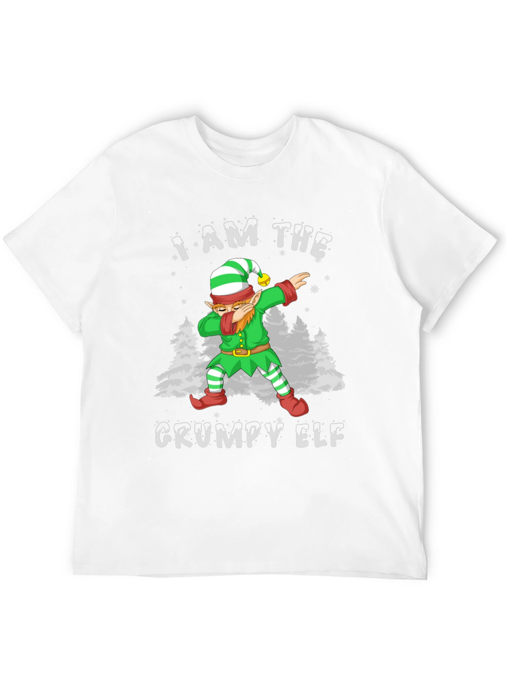 Grumpy Elf Dab T-Shirt - Holiday Christmas Tee