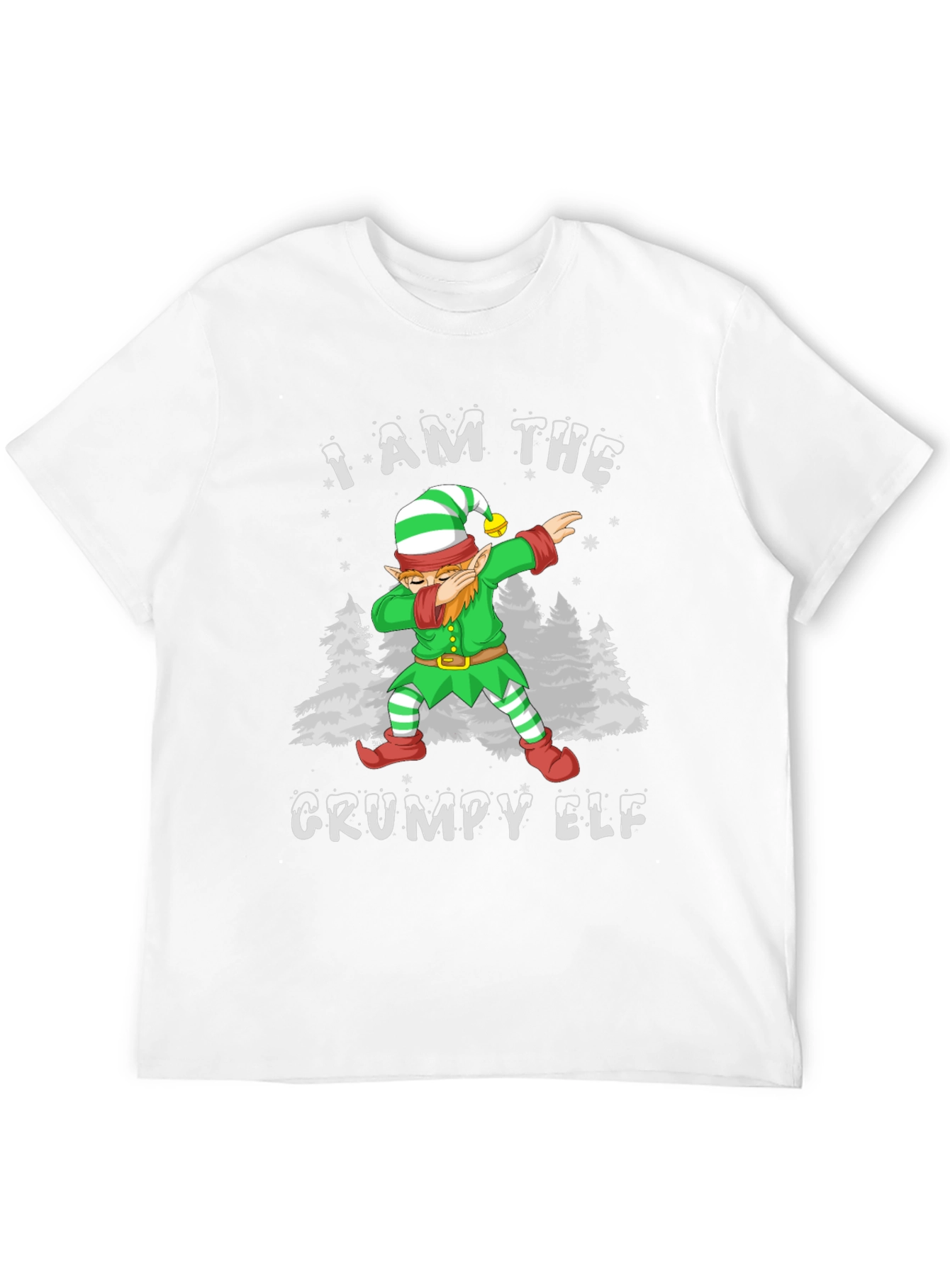 Grumpy Elf Dab T-Shirt - Holiday Christmas Tee