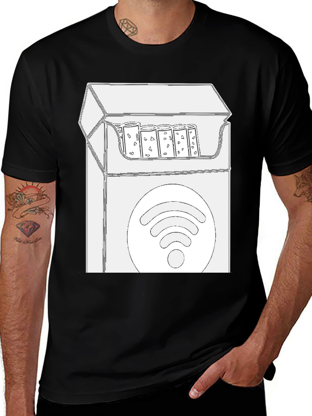 Funny WiFi Cigarette Pack T-Shirt