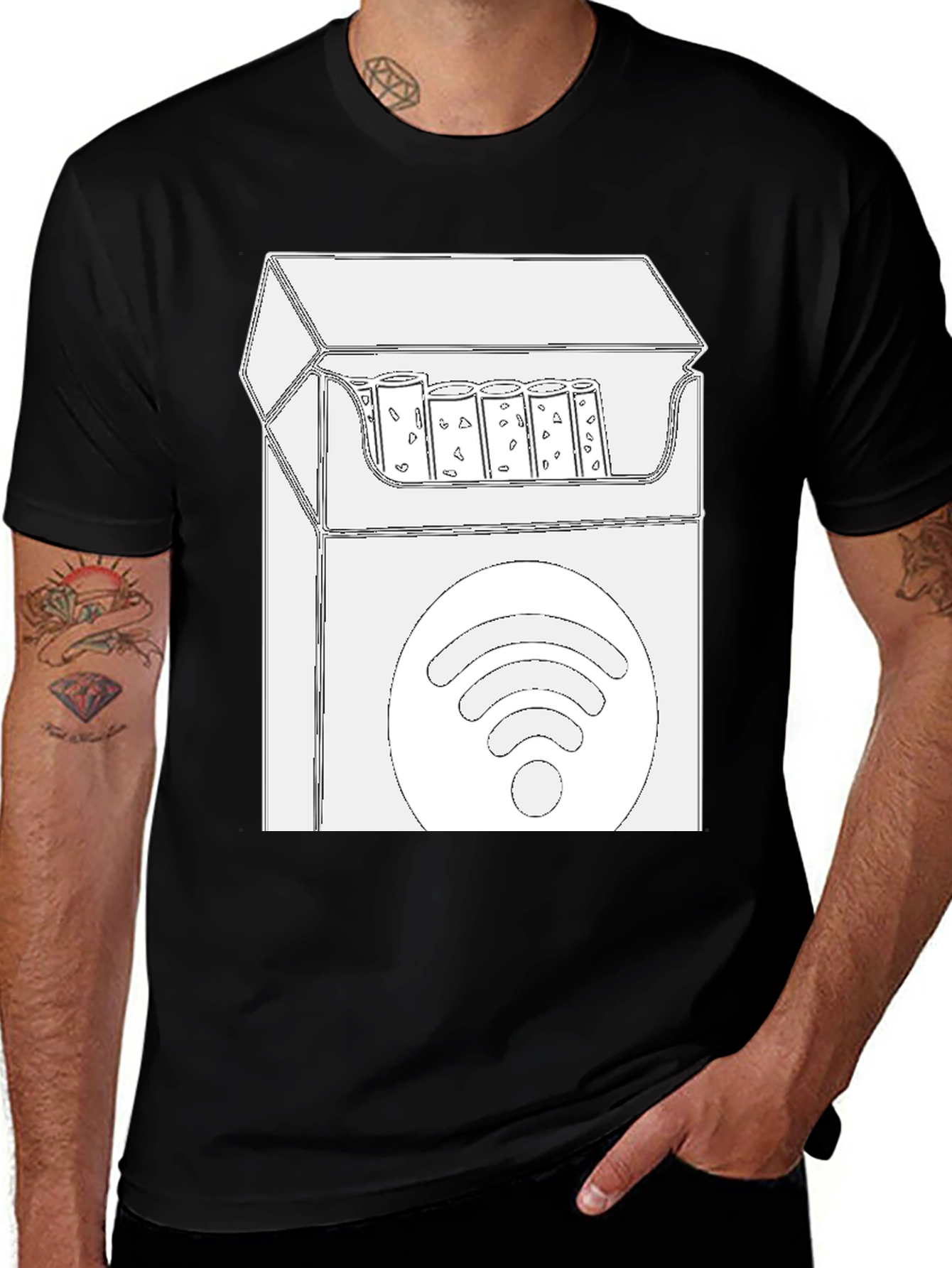 Funny WiFi Cigarette Pack T-Shirt