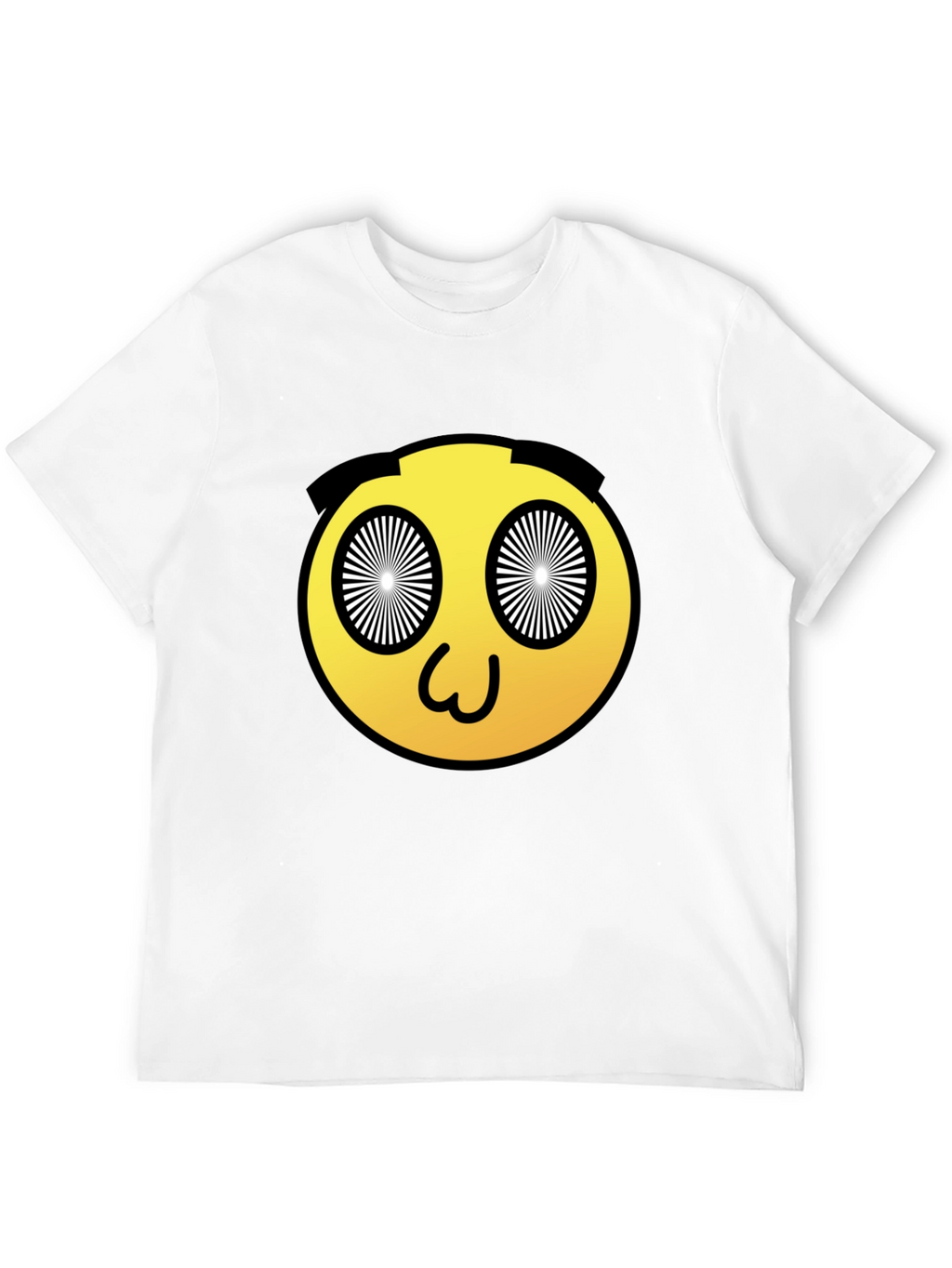 Hypnotic Emoji Graphic Black T-Shirt