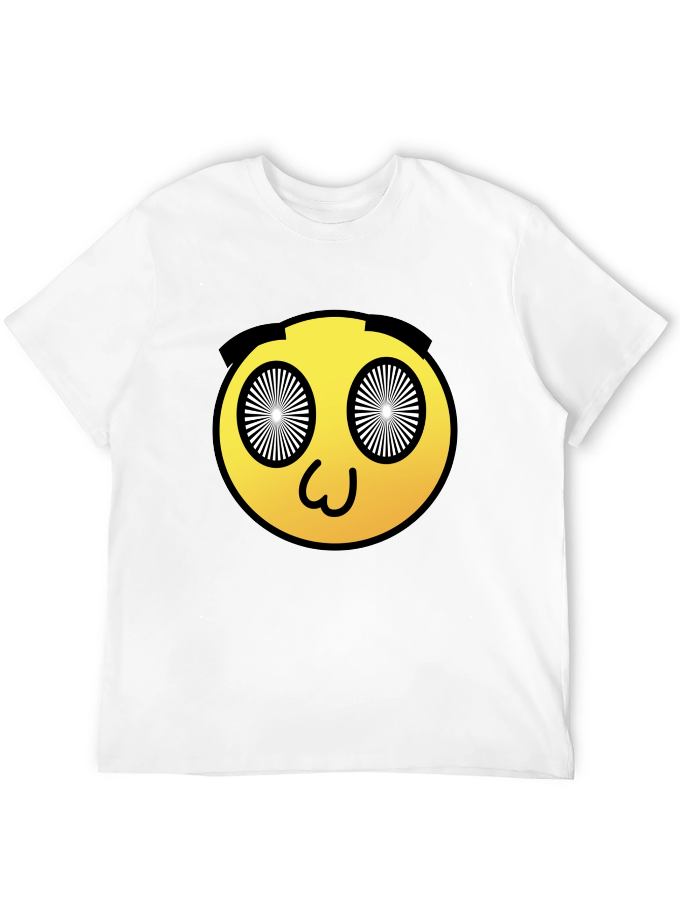 Hypnotic Emoji Graphic Black T-Shirt