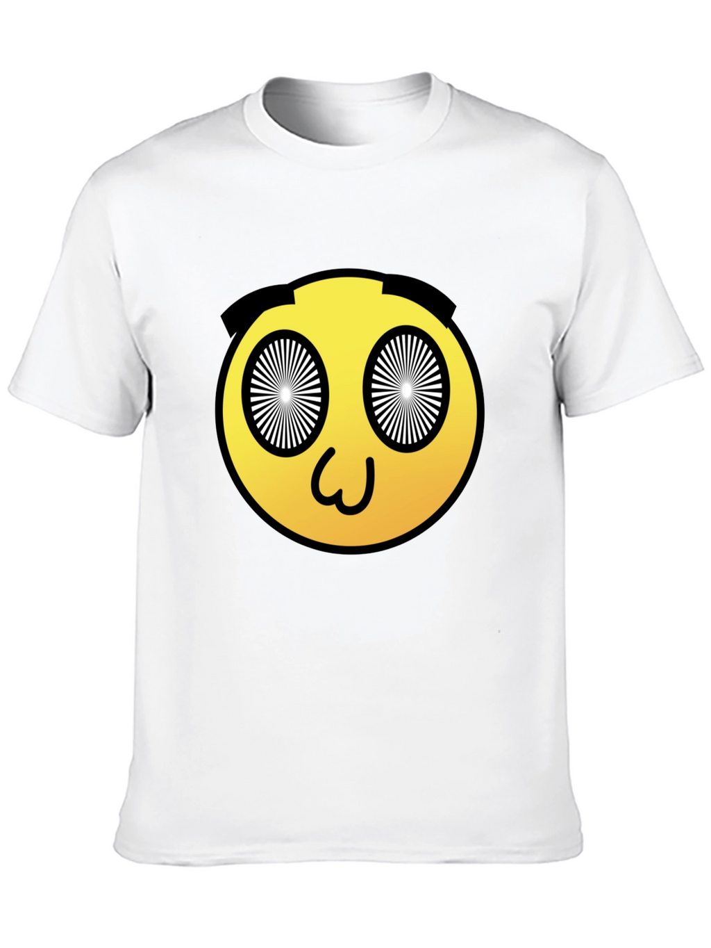 Hypnotic Emoji Graphic Black T-Shirt
