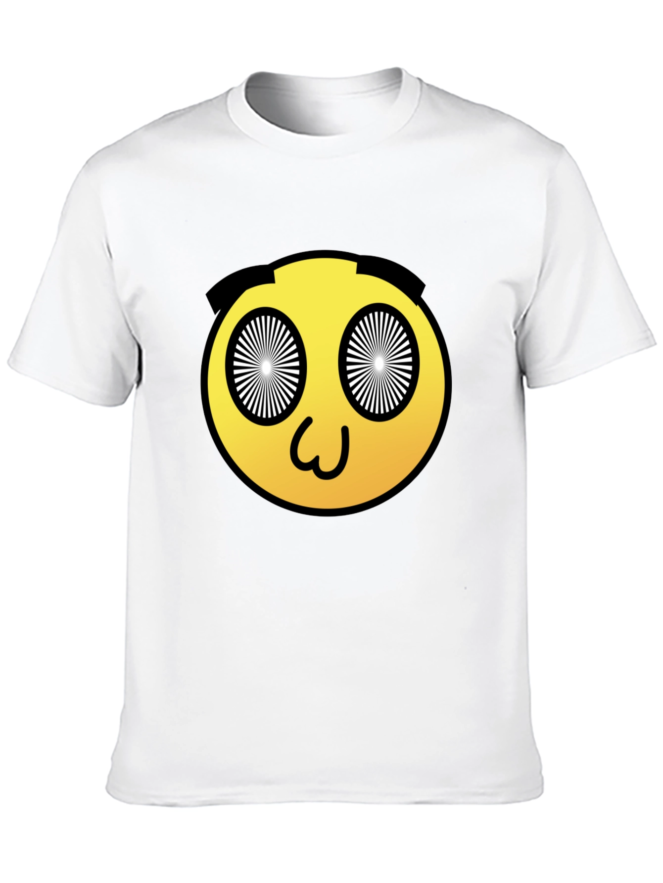 Hypnotic Emoji Graphic Black T-Shirt