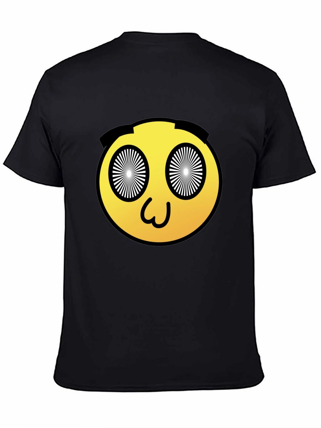 Hypnotic Emoji Graphic Black T-Shirt