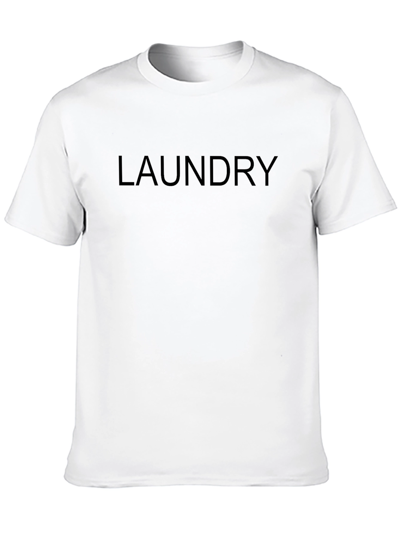 Laundry Graphic Tee - Black Cotton Casual T-Shirt