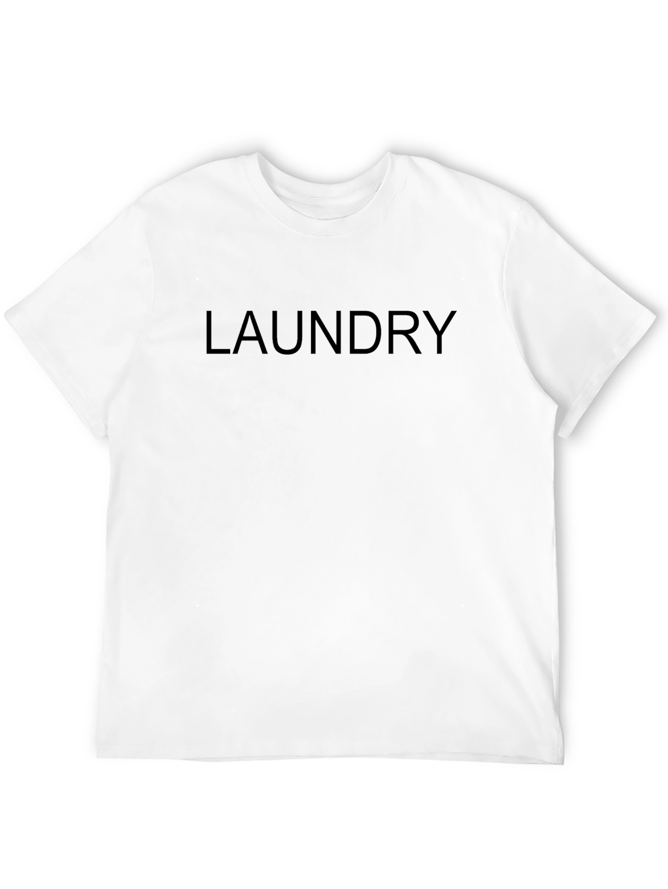 Laundry Graphic Tee - Black Cotton Casual T-Shirt