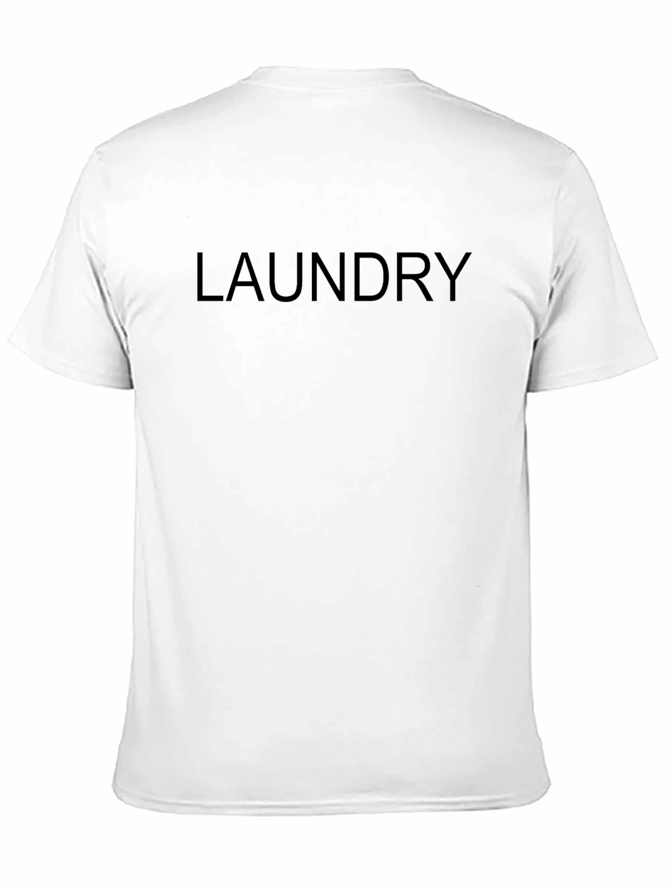 Laundry Graphic Tee - Black Cotton Casual T-Shirt