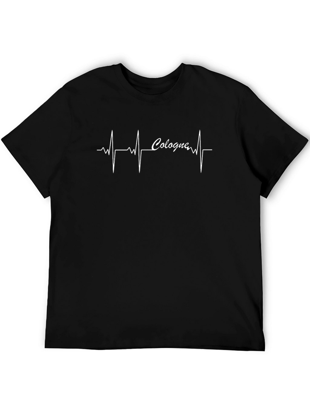Cologne Heartbeat T-Shirt - Black Graphic Tee