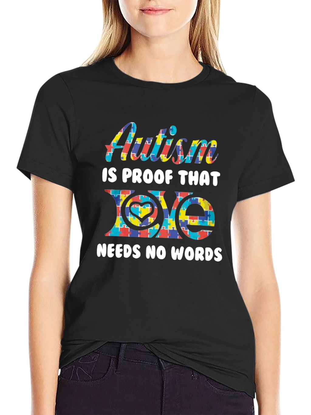 Autism Awareness T-Shirt: Love Needs No Words