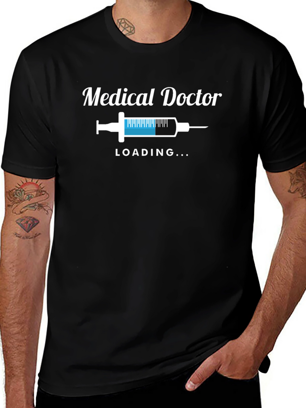 Medical Doctor Loading T-Shirt - Black